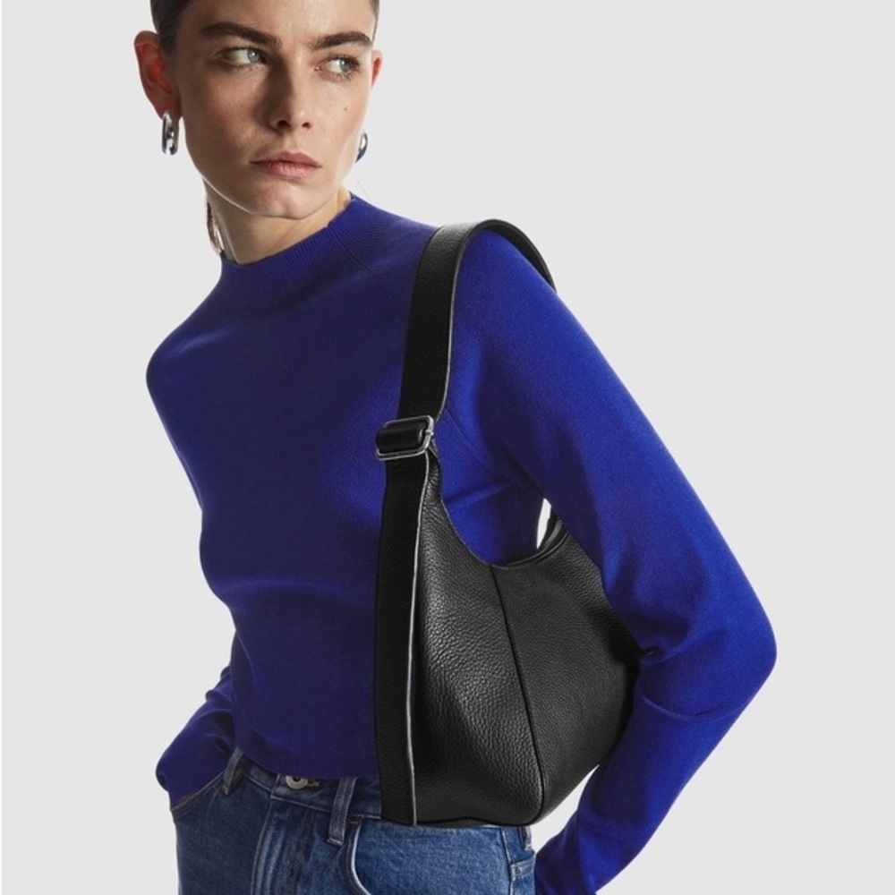 COS Mock-neck knit top (NWOT)
